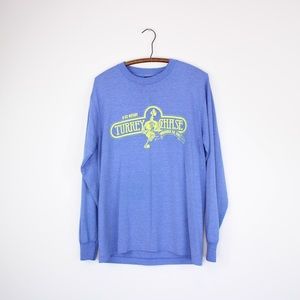 Vintage Blue Turkey Chases Longsleeve Shirt